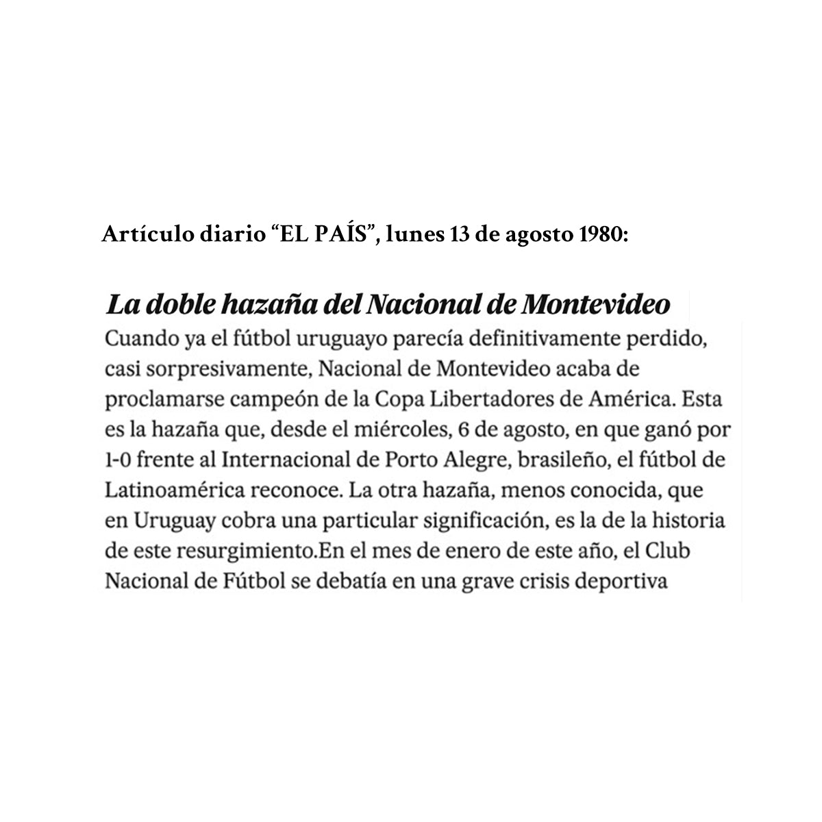 Camiseta Nacional 1980
